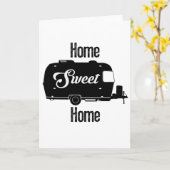 Home Sweet Home - Camper Trailer Kaart (Gele Bloem)