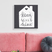 Home Sweet Home Canvas Afdruk (Insitu (Woonkamer))