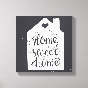 Home Sweet Home Canvas Afdruk
