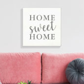 Home Sweet Home Canvas Afdruk (Insitu (Woonkamer))
