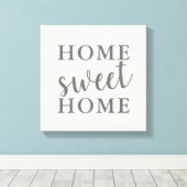 Home Sweet Home Canvas Afdruk (Insitu (Houten vloer))
