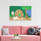 Home sweet home canvas afdruk (Insitu (Woonkamer))