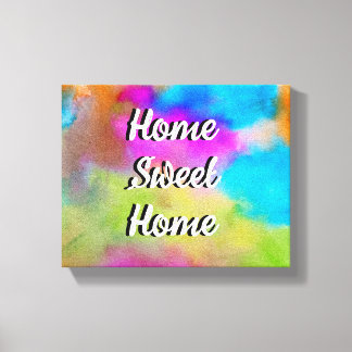 Home sweet home canvas afdruk