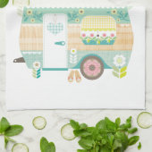 Home sweet home, caravan theedoek (Gevouwen)