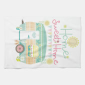 Home sweet home, caravan theedoek (Horizontaal)