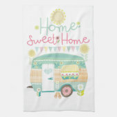 Home sweet home, caravan theedoek (Verticaal)