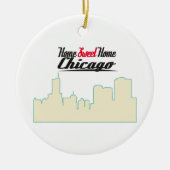 Home Sweet Home Chicago Keramisch Ornament (Voorkant)