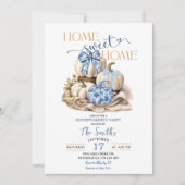 Home Sweet Home Chinoiserie Pumpkin Housewarming Kaart (Voorkant)