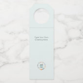 Home Sweet Home Chique Elegant Realtor Gepersonali Flessenhanger (Achterkant)