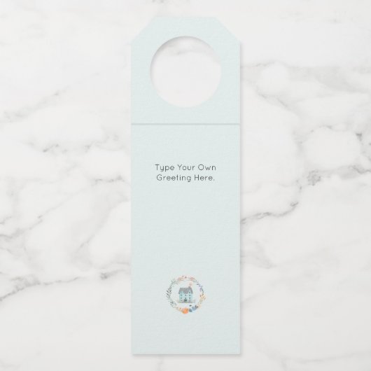 Home Sweet Home Chique Elegant Realtor Gepersonali Flessenhanger (Achterkant)