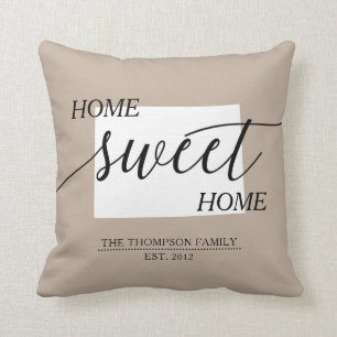 Home Sweet Home CO State Family Name Sierkussen