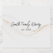 HOME SWEET HOME COLLECTIE: Etiketten op flesjes (Enkel label)