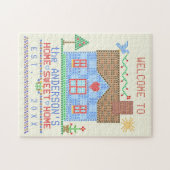 Home Sweet Home Cross-titrice House Gepersonalisee Legpuzzel (Horizontaal)