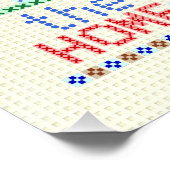 Home Sweet Home Cross-titrice House Gepersonalisee Poster (Hoek)