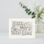 Home Sweet Home  Currier & Ives Lithograph Briefkaart (Staand voorkant)
