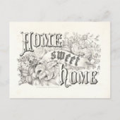 Home Sweet Home  Currier & Ives Lithograph Briefkaart (Voorkant)