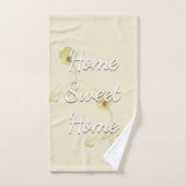 "Home Sweet Home" Daisy Beige Handdoek (Handdoek)