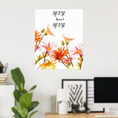 Home Sweet Home Daisy Wallart Poster (Thuiskantoor)