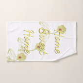 "Home Sweet Home" Daisy White Handdoek (Handdoek)