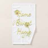 "Home Sweet Home" Daisy White Handdoek (Handdoek)
