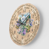 Home Sweet Home Dank u Heer Wall Clock Grote Klok (Hoek)