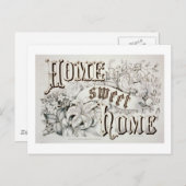 Home Sweet Home  Design Briefkaart (Voorkant / Achterkant)