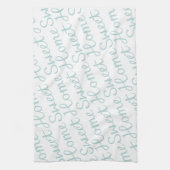 Home Sweet Home Diagonaal Script Euck Blue Wt Theedoek (Verticaal)