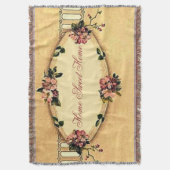 Home Sweet Home  Dogwood Afghan Deken (Voorkant Verticaal)