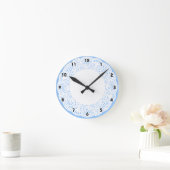 Home Sweet Home Doily Design (met cijfers) Ronde Klok (Huis)