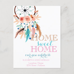 Home Sweet Home, Dream Catcher, Nieuw adres Aankondigingskaart