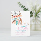 Home Sweet Home, Dream Catcher, Nieuw adres Aankondigingskaart (Staand voorkant)