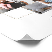 Home Sweet Home Familie Foto Collage Persoonlijk Poster (Hoek)