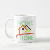 Home Sweet Home Familie Wandkunst Teken Decor Koffiemok (Links)