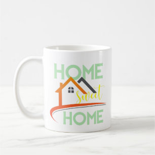 Home Sweet Home Familie Wandkunst Teken Decor Koffiemok