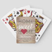 Home Sweet Home Familienaam & Hometown Pokerkaarten (Achterkant)