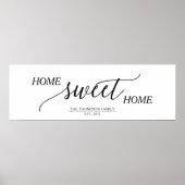Home Sweet Home Familienaam Poster (Voorkant)