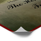 Home Sweet Home Familienaam Wall Print (Hoek)