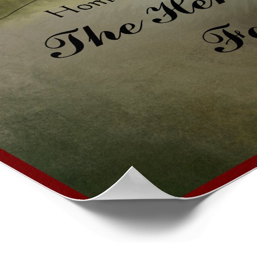 Home Sweet Home Familienaam Wall Print (Hoek)