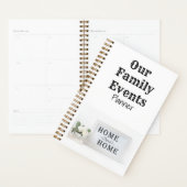 Home Sweet Home Family Events Planner (Display)