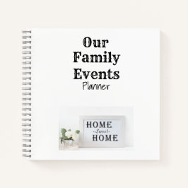 Home Sweet Home Family Events Planner Notitieboek