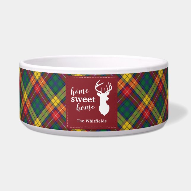 Home Sweet Home Family Feestdagen Kerstreünie Voerbakje (Voorkant)