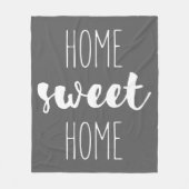 Home Sweet Home Fleece Deken (Voorkant)