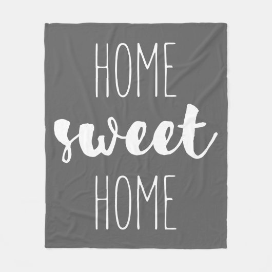 Home Sweet Home Fleece Deken (Voorkant)