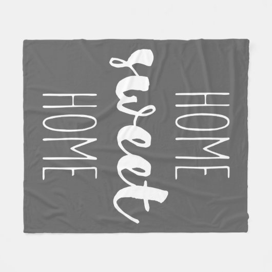 Home Sweet Home Fleece Deken (Voorkant (Horizontaal))