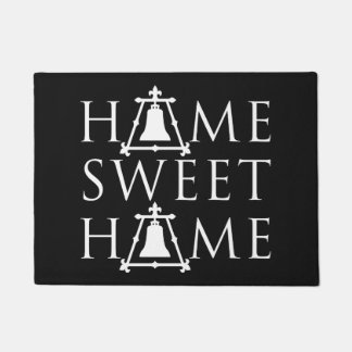 Home Sweet Home Fleur Design - Zwart-wit - Deurmat