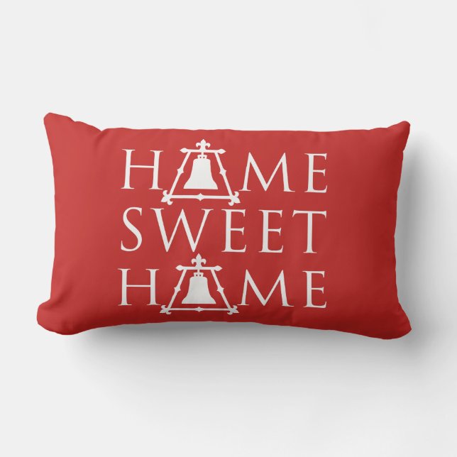 Home Sweet Home Fleur Raincross Design - Rood - Kussen (Voorkant)