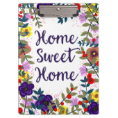Home Sweet Home Floral Reef Klembord (Voorkant)