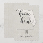 Home Sweet Home Florida Aangepast Kaart (Voorkant / Achterkant)