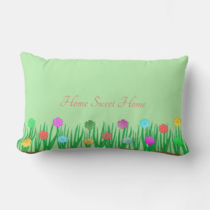 Home Sweet Home Flowers Kussen