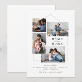 Home Sweet Home Foto Collage Nieuw Adres Beweging Aankondiging (Voorkant / Achterkant)